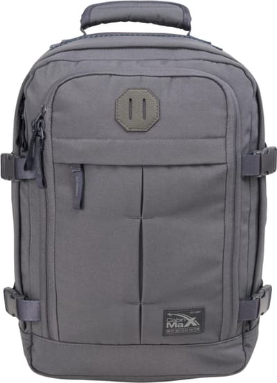 CabinMax Metz Reistas – Handbagage 24L Ryanair / Wizz Air – Rugzak Transavia – Schooltas - 40x30x20 cm – Compact Backpack – Lichtgewicht – Magma Grey