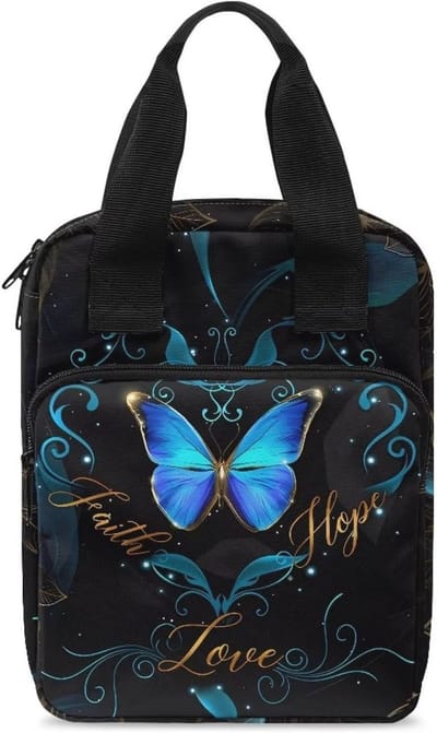 Bijbel Covers voor Dames en Heren - Duurzame Tote Bijbel Tas met Meerdere Vakken
