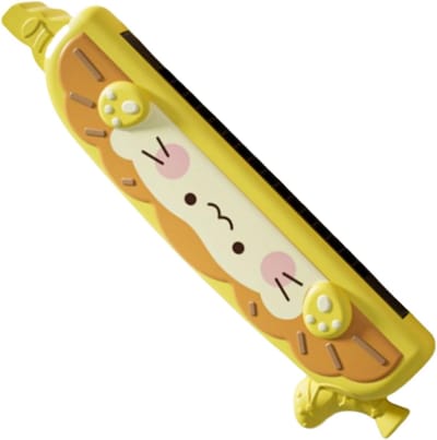 Mondharmonica Kinderen - Muziek Speelgoed - Muziek Leren - Wasbaar Ontwerp - 19x5.5x2.5 cm - Geel