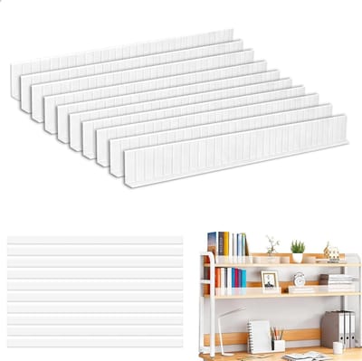Verstelbare Ladeverdeler Set van 10 Stuks, Ideaal voor Georganiseerde Opslag en Antislip Bescherming, 40 x 4 x 1.2 cm