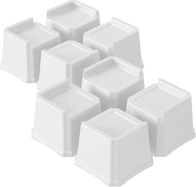 Bedverhogers 3 inch Heavy Duty L-vorm voor Banken en Tafels - Set van 8