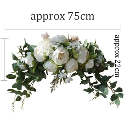 Kunstmatige Krans Drempelbloem Pioenroos DIY Bruiloftsfeest Bloemenwand Arrangement Thuis Plaats Kamer en Kerstkrans Boog
