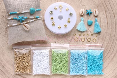 Zelf sieraden maken kralen pakket - Armbandjes - 2mm kraal - Goud, groen, turquoise - DIY