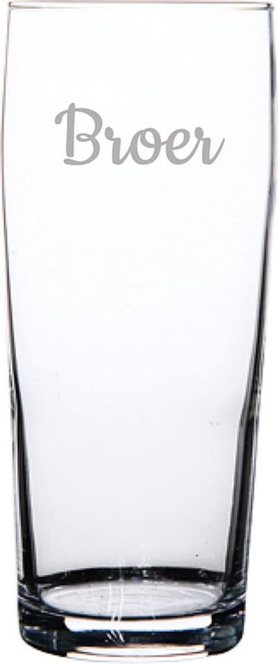 Gegraveerde bierfluitje 19cl Broer
