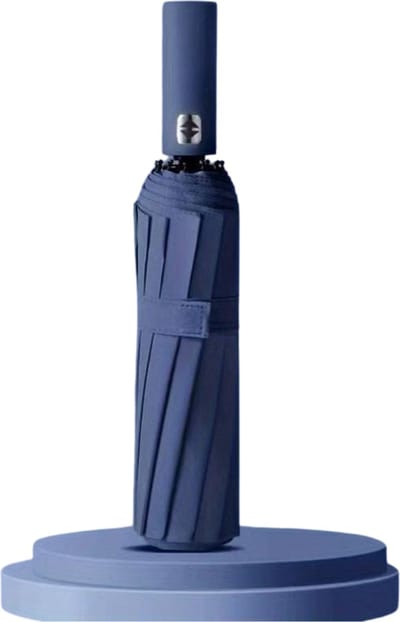 Nivard Moderne Stormparaplu - Windproof Paraplu - Opvouwbaar - Stormproef - Automatisch Uitklapbaar - Umbrella - Blauw