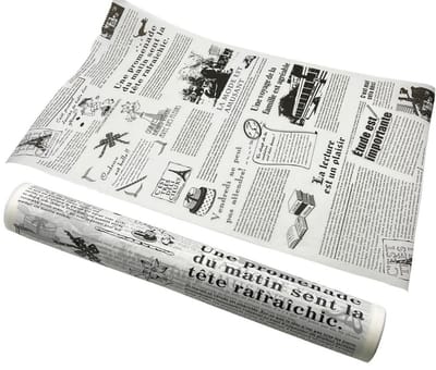Famanu – Rol hamburgerpapier 8 meter wit, vetvrij kook- en grillpapier voor burgers en sandwiches