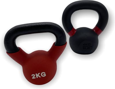 Padisport - Kettlebell Set 2 + 4 Kg - Kettlebell 2 Kg - Kettlebell 4 Kg - Kettlebell Set - Fitness Gewichten Kettlebell - Kettlebell Gietijzer
