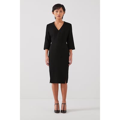LK Bennett Sky - Midi Dress Black Größe: 6 | Midikleider Outlet | Damen | Schwarz