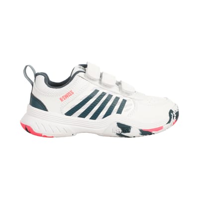 K-SWISS Tennisschoenen Court Express 2 Strap White/stargazer/neon Blaze Kids 32.5