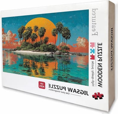 Houten Puzzel - Legpuzzel Volwassenen - Ontspannende Vrije Tijd - 4000 Stukjes - 141 x 87 cm - Zonsondergang
