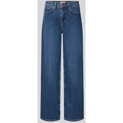 straight fit jeans van katoenmix