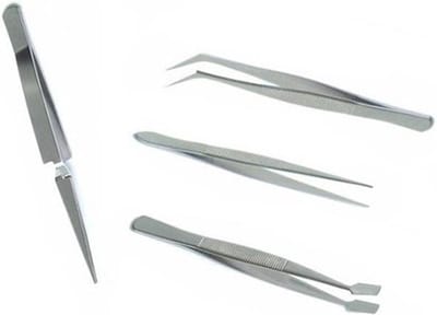 Set van 4 Pincetten I Precisie Pincetten I Pincet Set I Multiuse Pincetten I RVS