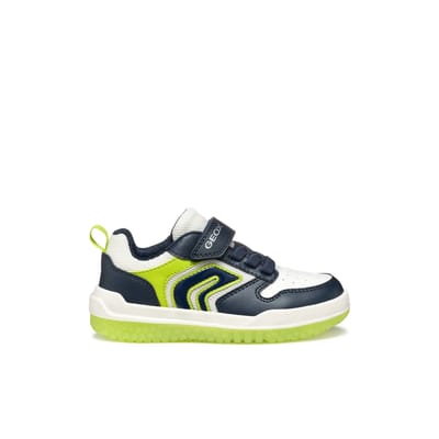 GEOX BUZZERLIGHT JONGENS Sneakers - MARINEBLAUW/LIME - Maat 32