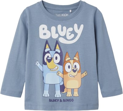 NAME IT - TMMPETKO BLUEY LS TOP NOOS SKY - Jongens - Lange mouwen shirts