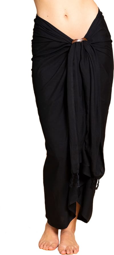 PANASIAM Sarong Unicolor - Wikkeljurk, Lunghi, Heupdoek, Pareo, Sjaal, Halsdoek