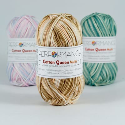 5 bollen Haakgaren - katoen kleur beige lichtbruin (9180) - Cotton queen multi garen