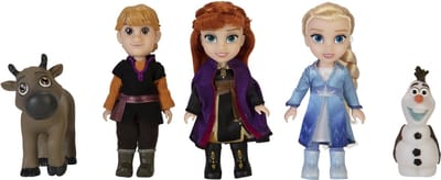 Disney Frozen 2 Kleine Poppen 5-delige Cadeauset 15cm (Kristoff, Anna, Sven, Elsa, Olaf)