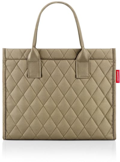 Reisenthel Daily Shopper Business Werktas - Shopper - Laptopvak 17" - 14 L - Rhombus Olive Groen