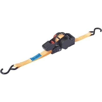TOOLCRAFT TO-8689776 Zelfoprollende spanband Trekkracht (lc) vastbinden (enkel/direct): 100 daN (l x b) 2 m x 18 mm Klemslot EN 12195-2
