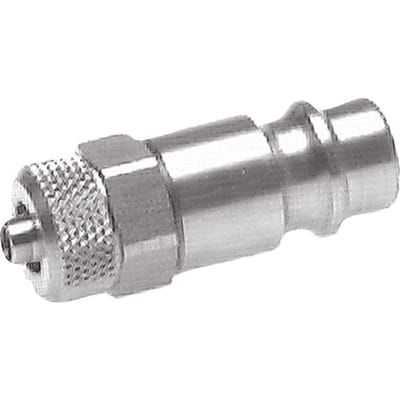 Vernikkeld Messing DN 7.2 (Euro) Luchtkoppeling Insteeknippel 8x10 mm Push-On [2 Stuks]