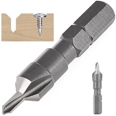 GEKO 3/8 mm verzinkboor - HSS staal - 45° hoek - Hexagonale schacht