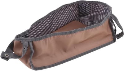 Kinderwagen Opbergmand - Winkelmand Organizer - Baby Spullen Opslag - Duurzaam Oxford Stof - 29 cm Lengte - Khaki