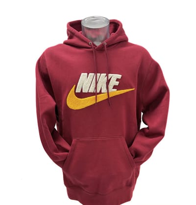 Nike Club Fleece Hoodie (Rood) - Maat S