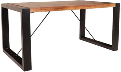 Eettafel rechthoekig mangohout Jonas 160cm duurzaam mango tafel eetkamertafel hout
