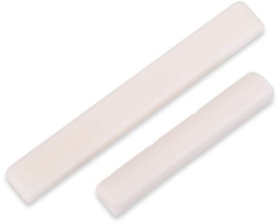 Allecto - Ukulele Brug Zadel en Basmoer Set - Hoogwaardige Geluidsverbetering - 4 String Ukulele - Duurzaam Bot - Perfect voor Muzikanten - Verbete...