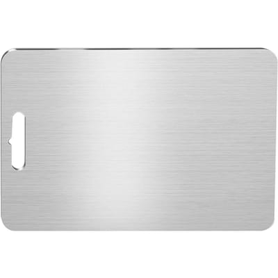 Planche à Découper en Titane Double Face Planche à Découper de Cuisine Non Absorbante Lave-Vaisselle Sécuritaire avec Trou de Suspension pour la Maison Size 46*30CM