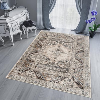 Tapiso Dubai Vloerkleed Oriental Oosters Gebloemd Tapijt Maat- 160x220