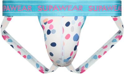 SUPAWEAR Sprint Jockstrap Ditsy Dots - MAAT S - Heren Ondergoed - Jockstrap voor Man - Mannen Jock