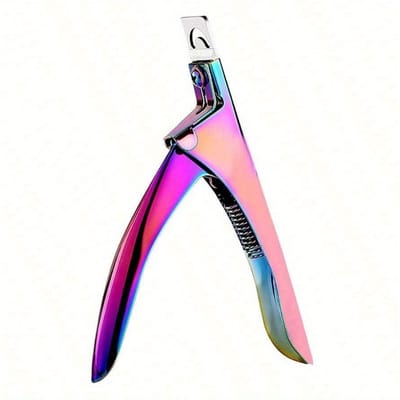 Professionele Acryl Kunstnagelknipper Voor Acrylnagels Nageltipknipper Nagelmanicure Gereedschap Regenboog pink
