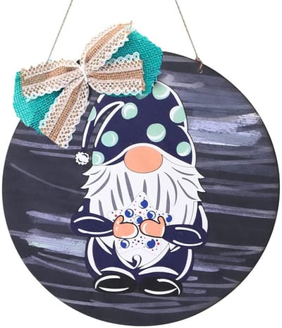 Dailygoods- Deurhanger Welkom - Houten Deurhanger - Decoratieve Deurhanger - Boerderij Stijl - Uniek Ontwerp - Diameter 30 cm - Welkomstbord