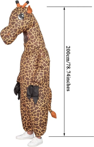 Nivard Halloween Outfit - Halloween Kostuum - Pak - Opblaasbaar Kostuum - Costume - Carnaval - Volwassenen - Giraf