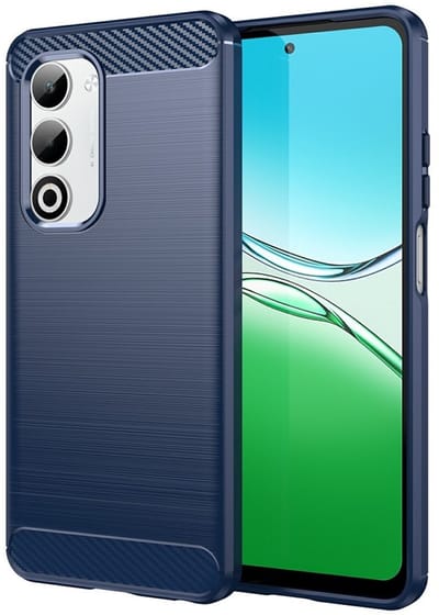 Coverup Hoesje - Geschikt voor OPPO A5 5G Hoesje - Coverup Armor Brushed TPU Back Cover - Blauw