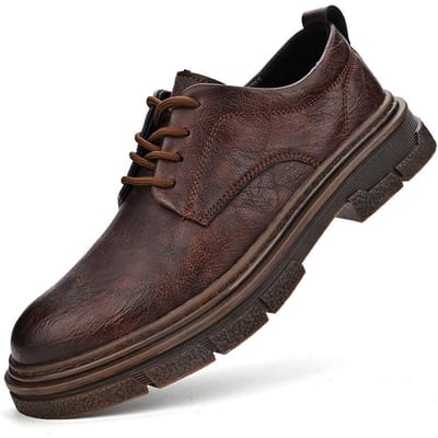 Leren Schoenen Heren Zomer Nieuw Authentiek Leer Britse Stijl Casual Zakelijk Dragen Lage Top Werk 44 black