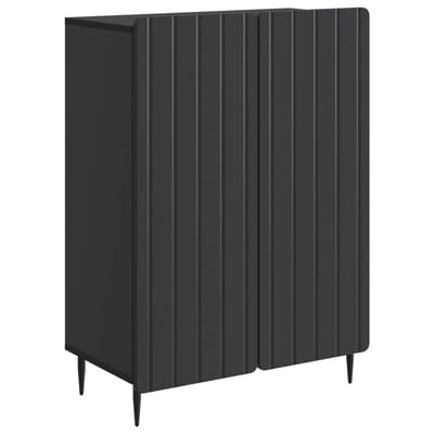 vidaXL - Dressoir - Zwart - 66 - x - 34,5 - x - 92 - cm - Bewerkt - hout
