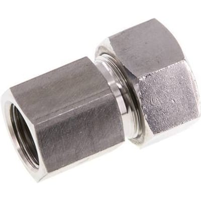 G 1/2'' x 18L RVS Rechte Snijring Koppeling 315 Bar DIN 2353 - FL2S-FC-ST-012G-18-L