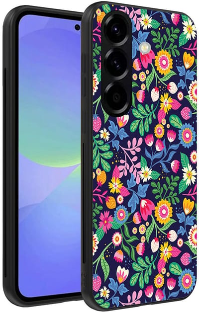 Smartphonica Telefoonhoesje Geschikt voor Samsung Galaxy A36 met bloemen opdruk - TPU backcover case flower design geschikt voor Samsung Galaxy A36
