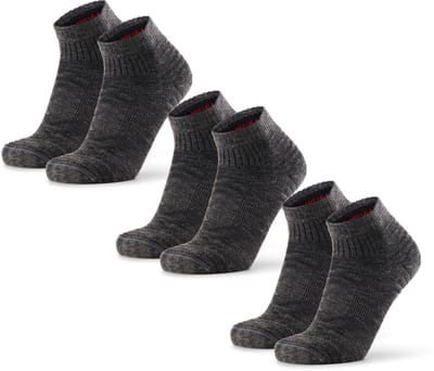 DANISH ENDURANCE Wandelsokken - Merinowol Lage Sokken Antiblaren - Unisex - 3 paar - Maat 35-38