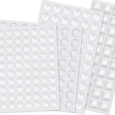 204-delige Adhesieve Elastische Buffer Set met Diverse Vormen - Transparante Beschermdoppen voor Geluidsdemping en Schokabsorptie van Meubels en Deuren in Huis