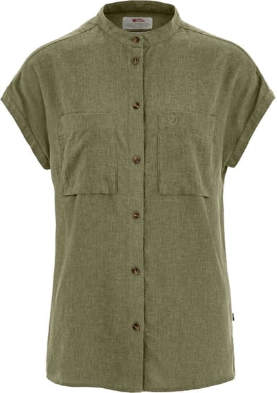 Fjällräven Övik Hemp Shirt SS W - - Outdoor Kleding - Fleeces en Truien - Overhemd korte mouw