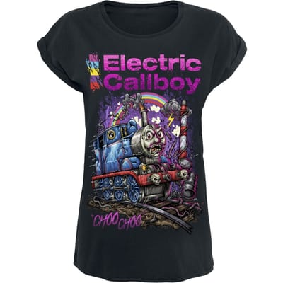 Electric Callboy T-shirt - Choo Choo - S tot 3XL - voor Vrouwen - zwart