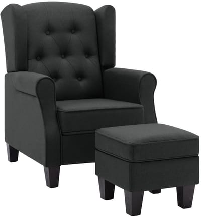 Fauteuil - Relaxzetel - Relaxstoel - Relaxfauteuil - Stoel - Met armleuning - Voor één Persoon - Donkergrijs