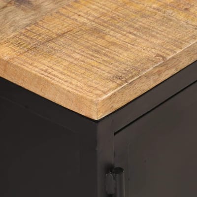 Rustieke Salontafel - Eettafel Woonkamer - Decoratief Meubel - Massief Mangohout - 90x50x37 Cm - Natuurlijk