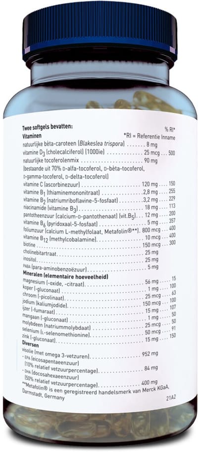 Orthica Multi Prena Fem - 2 x 60 softgels - Voordeelverpakking