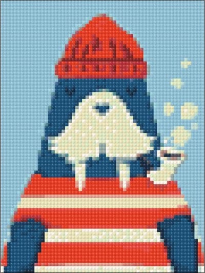 Wizardi Diamond Painting Kit Walrus Seaman WD286