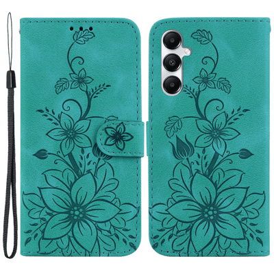 Comfycase Samsung Galaxy A05s Zacht Boek Hoesje met Gravure Groen