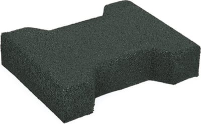 Rubbermagazijn - Rubberen klinkers - Donkergroen - 20x16,5x4,3cm - 10 stuks - H-klinkers